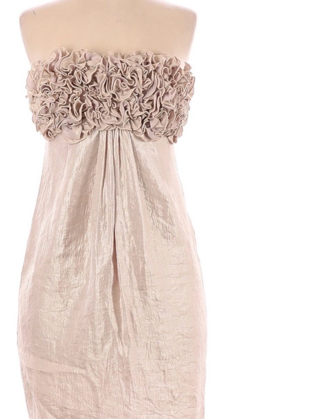Alexia Admor White, strapless floret mini dress